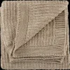 Discount Taupe Ribba Throw Decorative Throws & Blankets