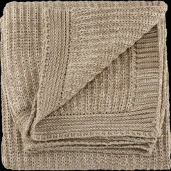 Discount Taupe Ribba Throw Decorative Throws & Blankets