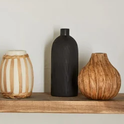 New Textured Ceramic Bottle Vase Modern Decorative Vases|Home Decorative Items & Objects