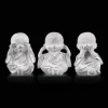 Hot Three Wise Buddha Cement Statuettes Home Decorative Items & Objects