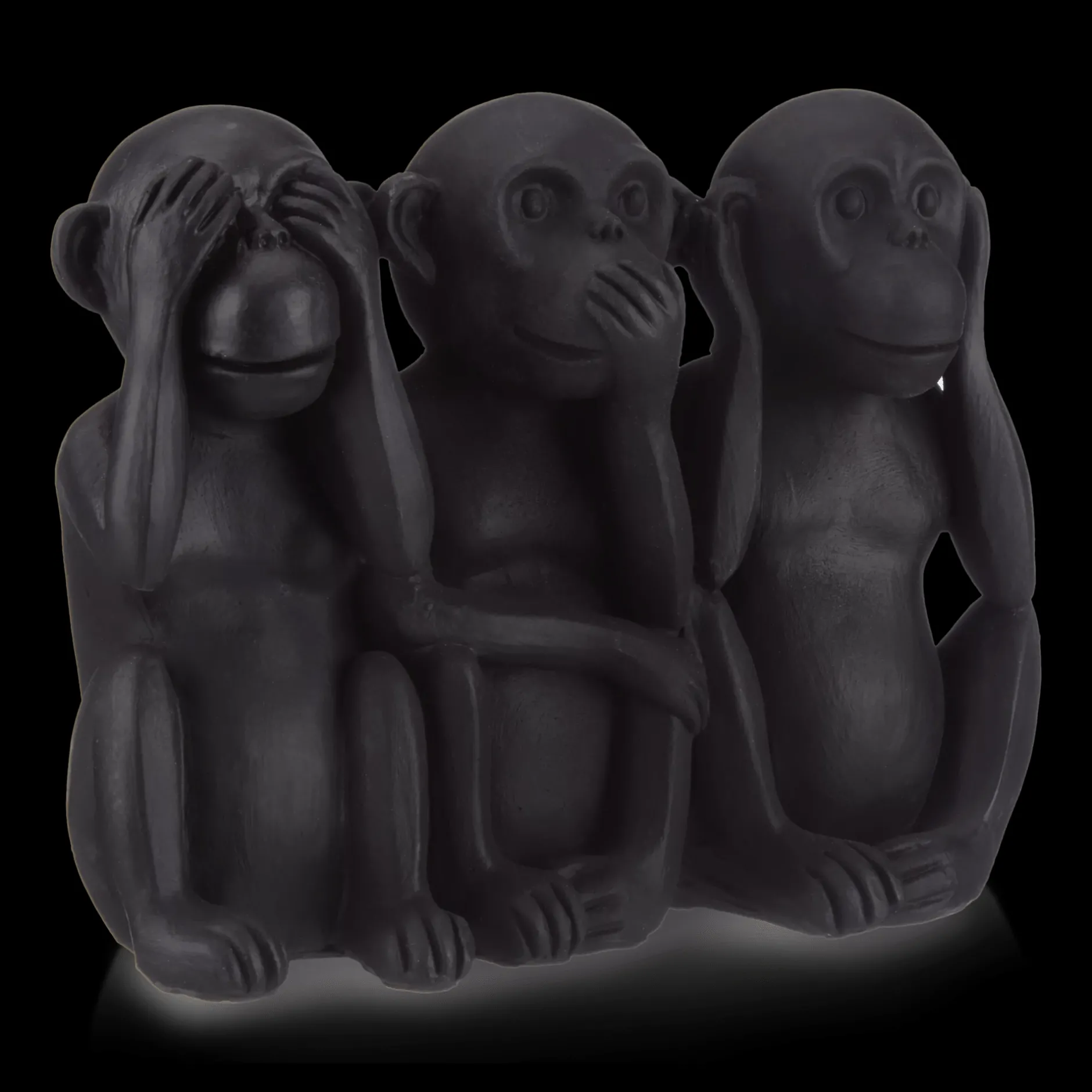 Best Three Wise Monkeys Resin Statuettes Home Decorative Items & Objects