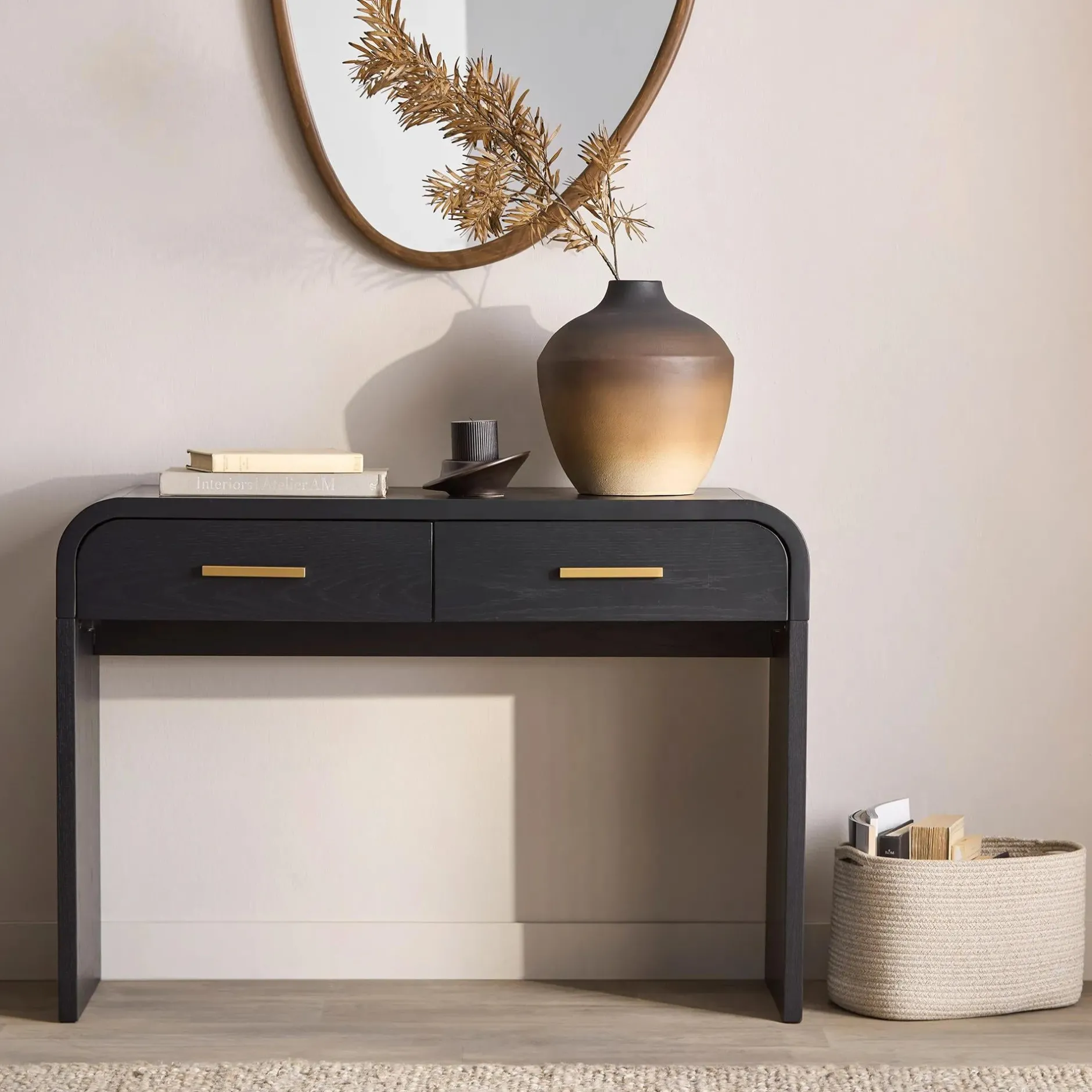 Hot 2-Tone Brown Vase Modern Decorative Vases|Home Decorative Items & Objects