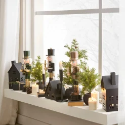 Hot Triangle Metallic Decorative House Christmas Decorative Objects