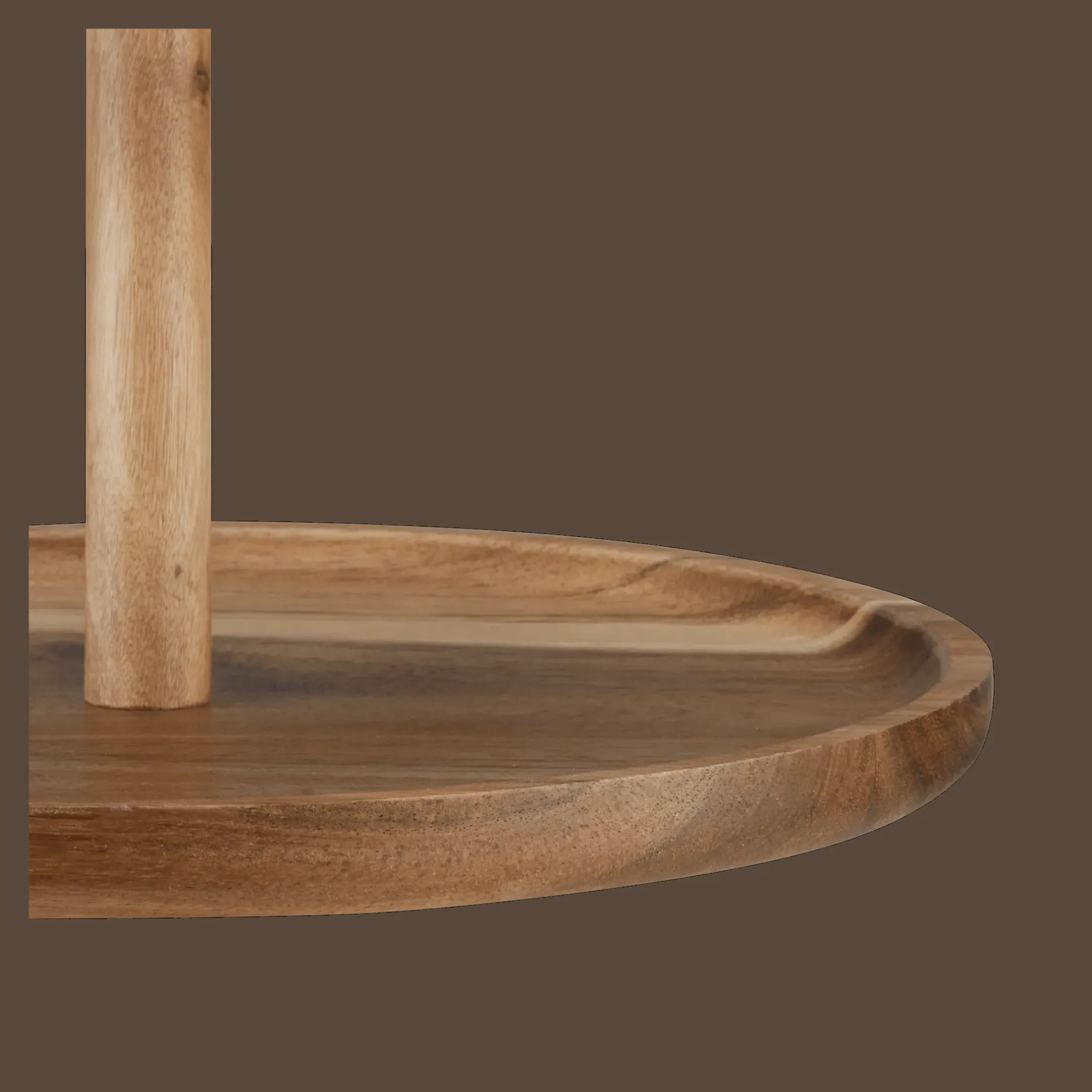 Hot Two Tier Wood Serving Tray Dinnerware