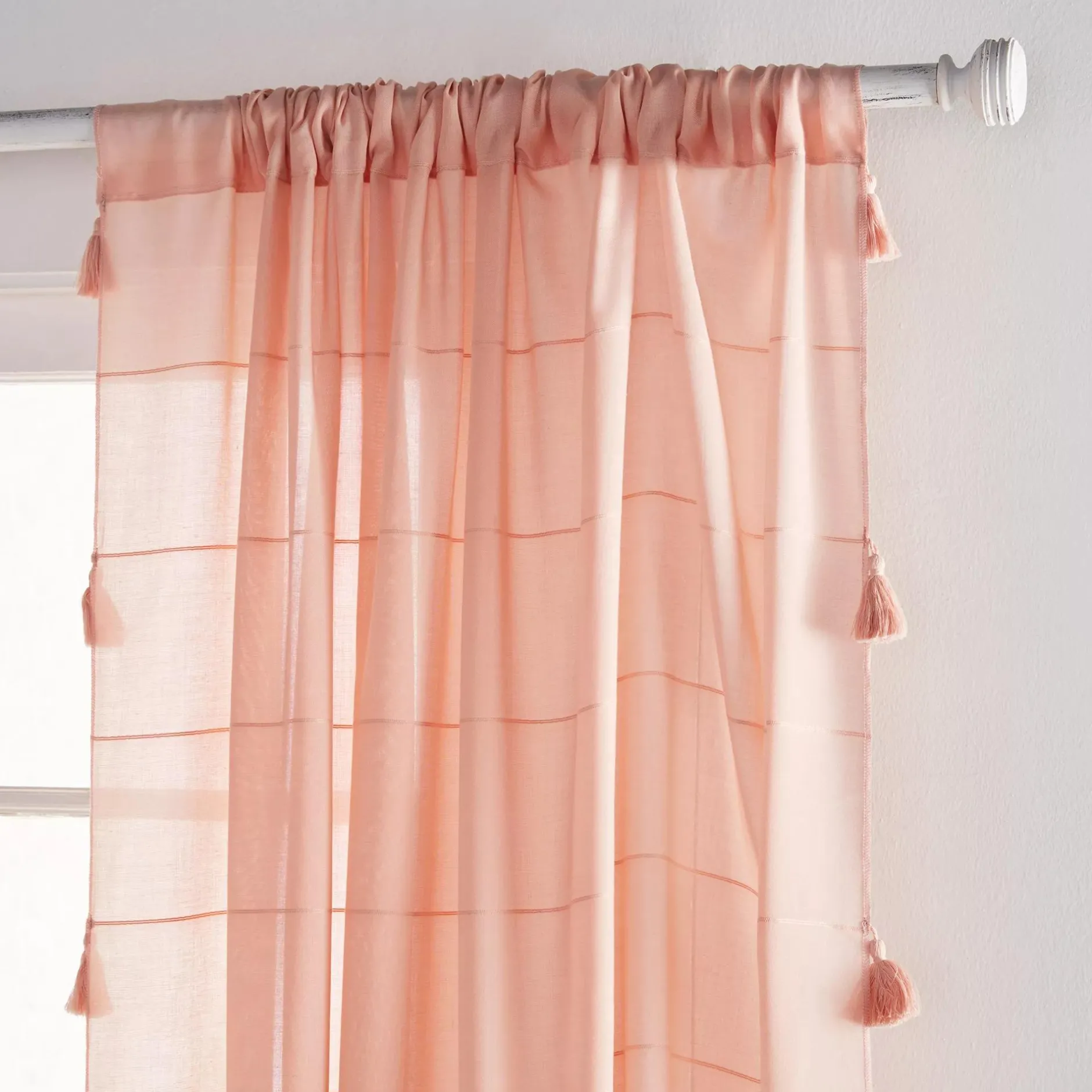 New Vintage Finish Curtain Rod Set - Diameter 25/28 mm Curtain Rods