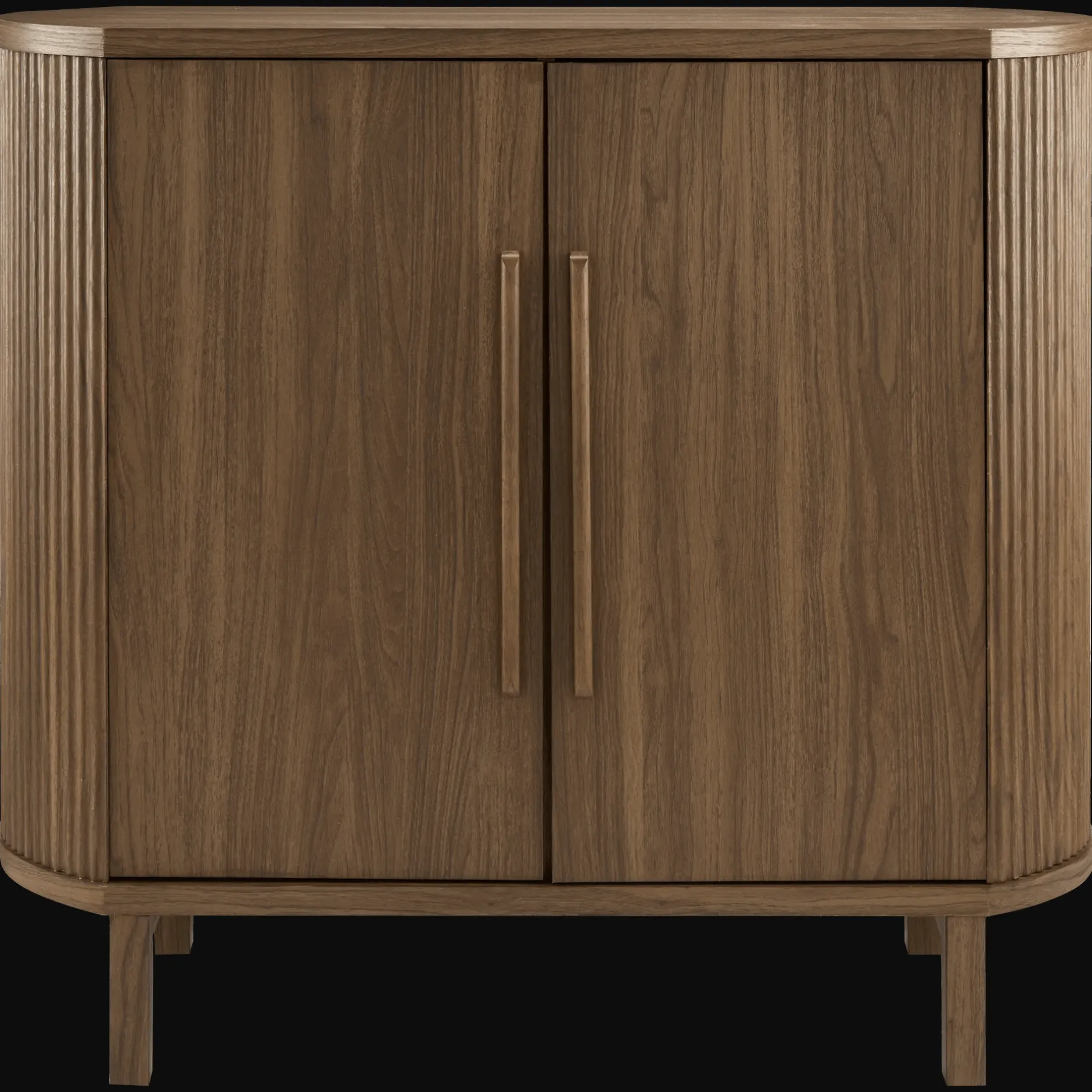 Outlet Walnut Veneer Buffet With Two Doors Furniture Accessories|Buffet Tables & Credenzas