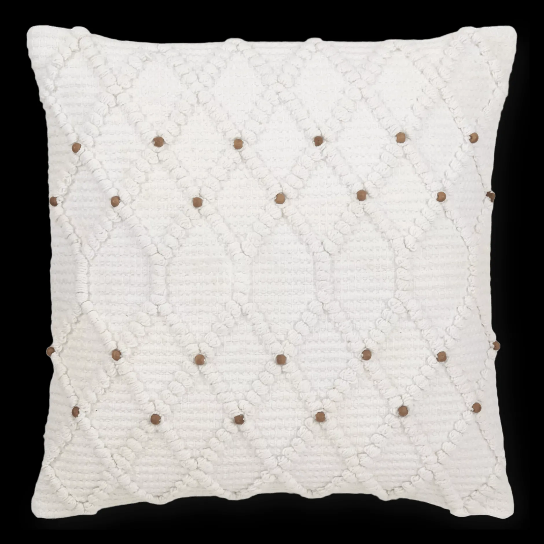 Sale Wendi Diamond Loops & Beads Decorative Pillow Junior Throw Pillows