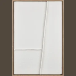 Hot White Abstract Framed Art Oil Paintings