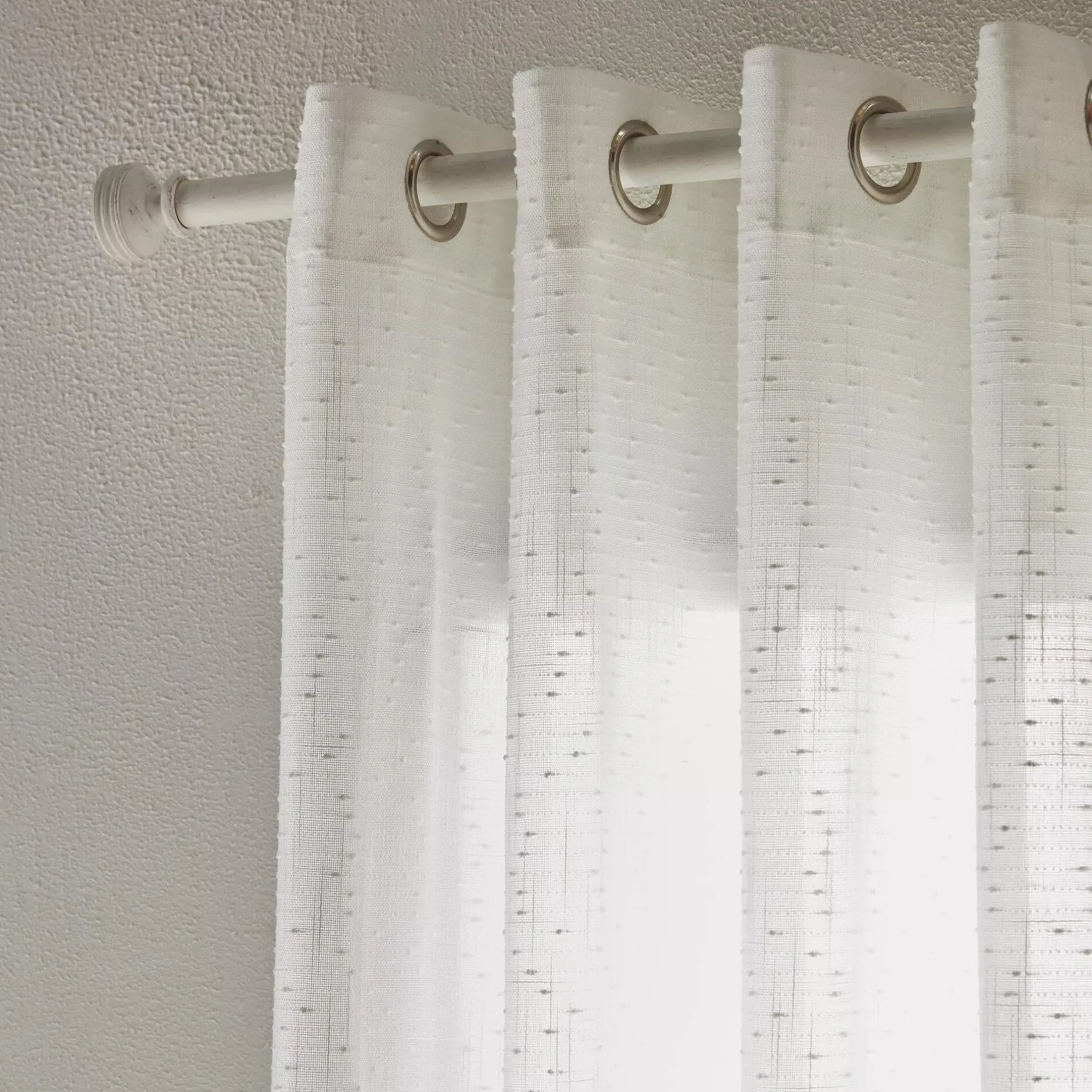 Outlet White Aroona Sheer Curtain Sheer Curtains & Window Sheer Panels