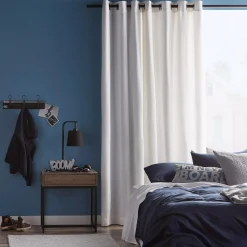 Outlet White Bunga Panel Curtain Room Darkening & Light Filtering Curtains