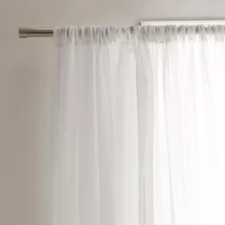 Best White Carla Sheer Curtain Sheer Curtains & Window Sheer Panels
