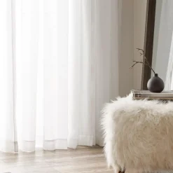 Best White Carla Sheer Curtain Sheer Curtains & Window Sheer Panels