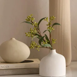 Outlet White Ceramic Table Vase Modern Decorative Vases|Home Decorative Items & Objects
