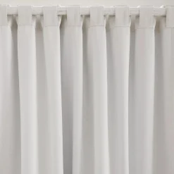 Hot White Chita Back Tab Blackout Curtain Sheer Curtains & Window Sheer Panels|Blackout Window Curtains