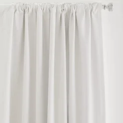 Hot White Chita Back Tab Blackout Curtain Sheer Curtains & Window Sheer Panels|Blackout Window Curtains
