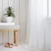 New White Darja Sheer Curtain Sheer Curtains & Window Sheer Panels