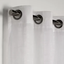 New White Darja Sheer Curtain Sheer Curtains & Window Sheer Panels