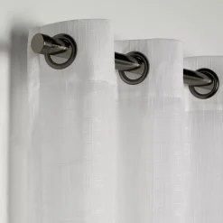 New White Darja Sheer Curtain Sheer Curtains & Window Sheer Panels