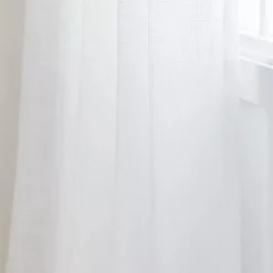 New White Darja Sheer Curtain Sheer Curtains & Window Sheer Panels