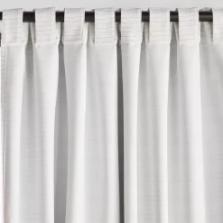 Hot White Dayni Blackout Back-Tab Curtain Sheer Curtains & Window Sheer Panels|Blackout Window Curtains