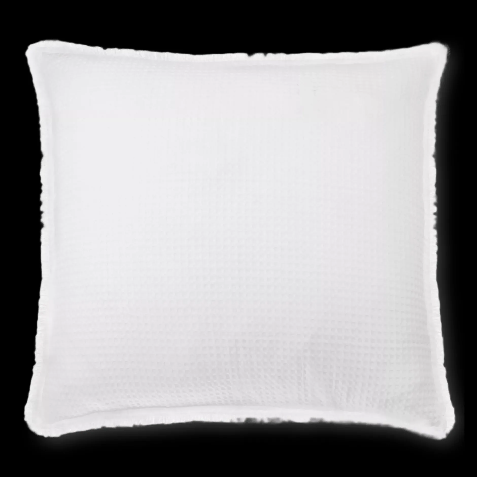 Best White Kristia Decorative Waffle Pillow Decorative Throw Pillows