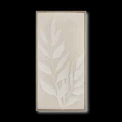 White Leaves Framed Art Oil Paintings