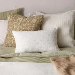 Discount White Lindy Lumbar Decorative Pillow Decorative Throw Pillows