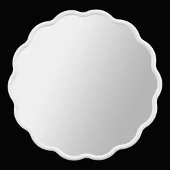 Online White Scalloped Mirror Junior Wall Decor & Mirrors