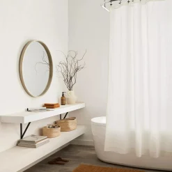 Hot White Waffy Essential Shower Curtain Shower Curtains