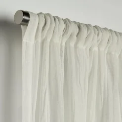 White Wavy Sheer Curtain Sheer Curtains & Window Sheer Panels
