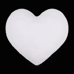 New White Wila Heart-Shaped Decorative Pillow Nursery Throw Pillows