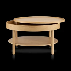 Outlet Wooden Round Coffee Table with Lift Top Coffee Tables|Coffee Tables & Side Tables