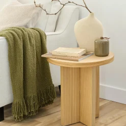 Wooden Round Side Table Side Tables|Coffee Tables & Side Tables