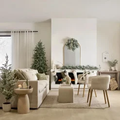 Hot Xmas Tree in Ceramic Pot Seasonal Greenery